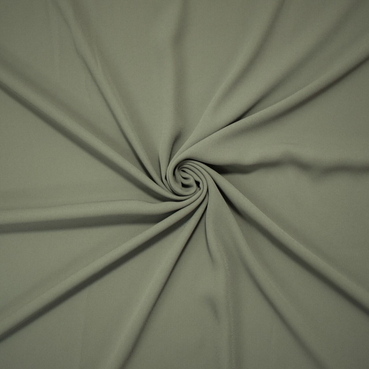 Gray Poly Solid Crepe Momie Georgette Woven Fabric By the Yard